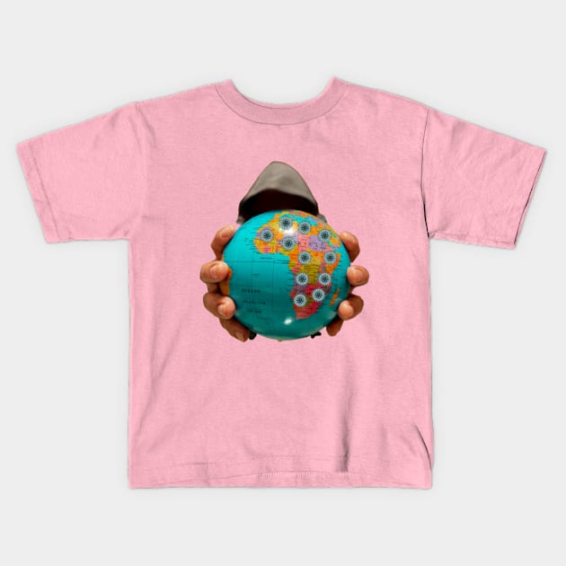 Coronavirus  Face Mask Kids T-Shirt by Artistic Design